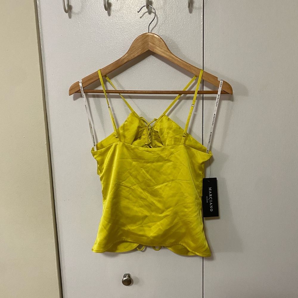 NWT Guess Marciano Maya Lace Up Tank Top - Picture 4 of 7